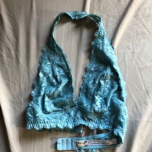 Free people bralette. Teal color